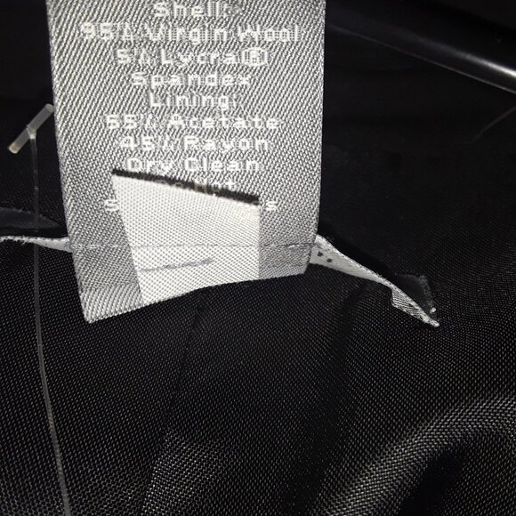 Ann Taylor SZ 8 Black Wool Blend Lined Jacket Suit Blazer Business Never Worn - Picture 5 of 8